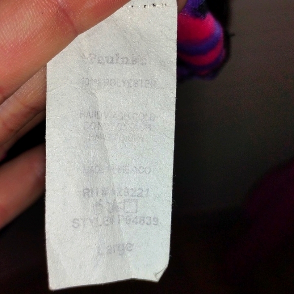 Like New Satin Short Sleeve Pink, Purple, Black printed Knee Length Shift Dress - Picture 5 of 8